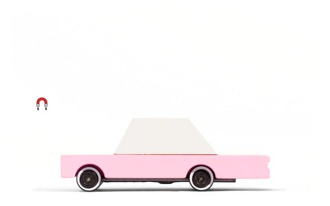 Pink Sedan Toy Car