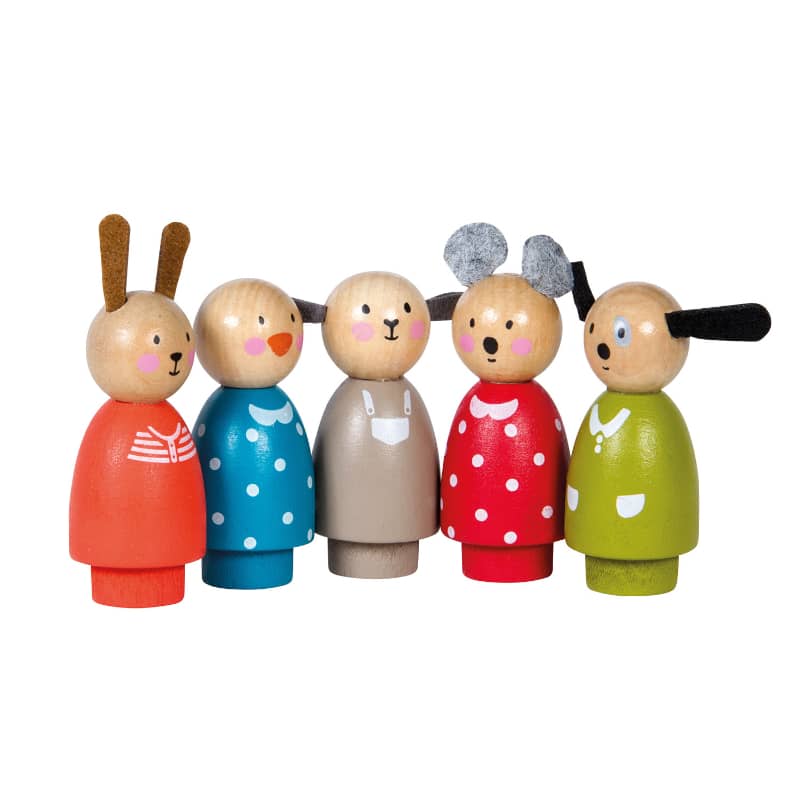 Wooden Characters - The Big Family