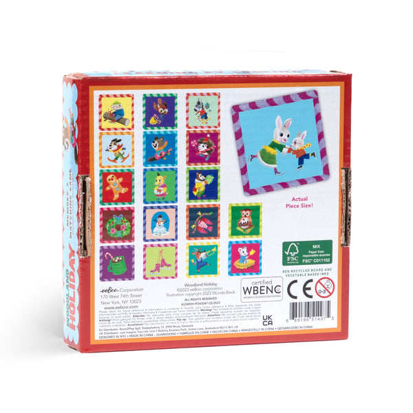 Woodland Holiday Little Square Memory Game *HOLIDAY*