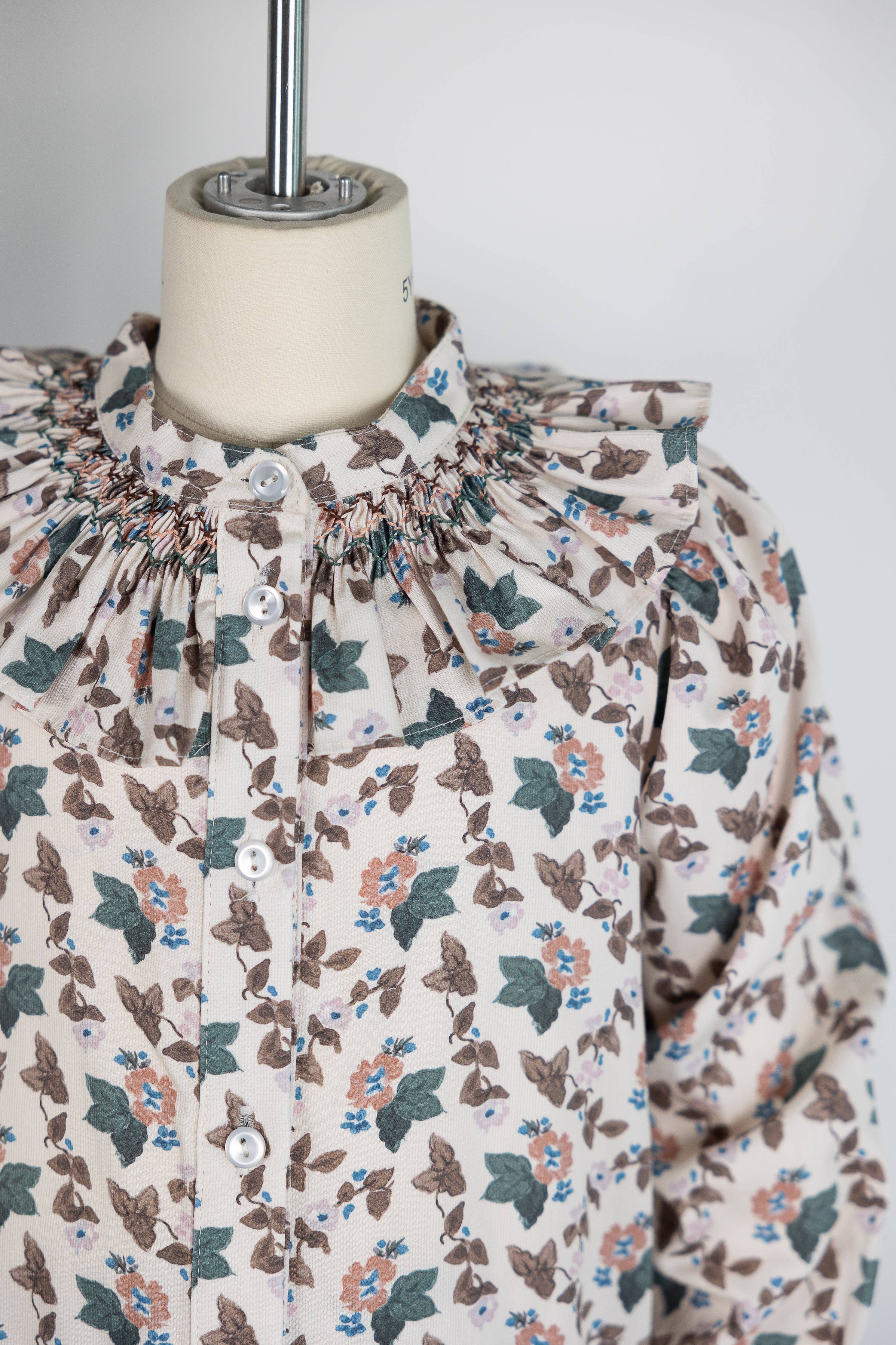 Molly Anne Dress - Woodland Floral in Cream