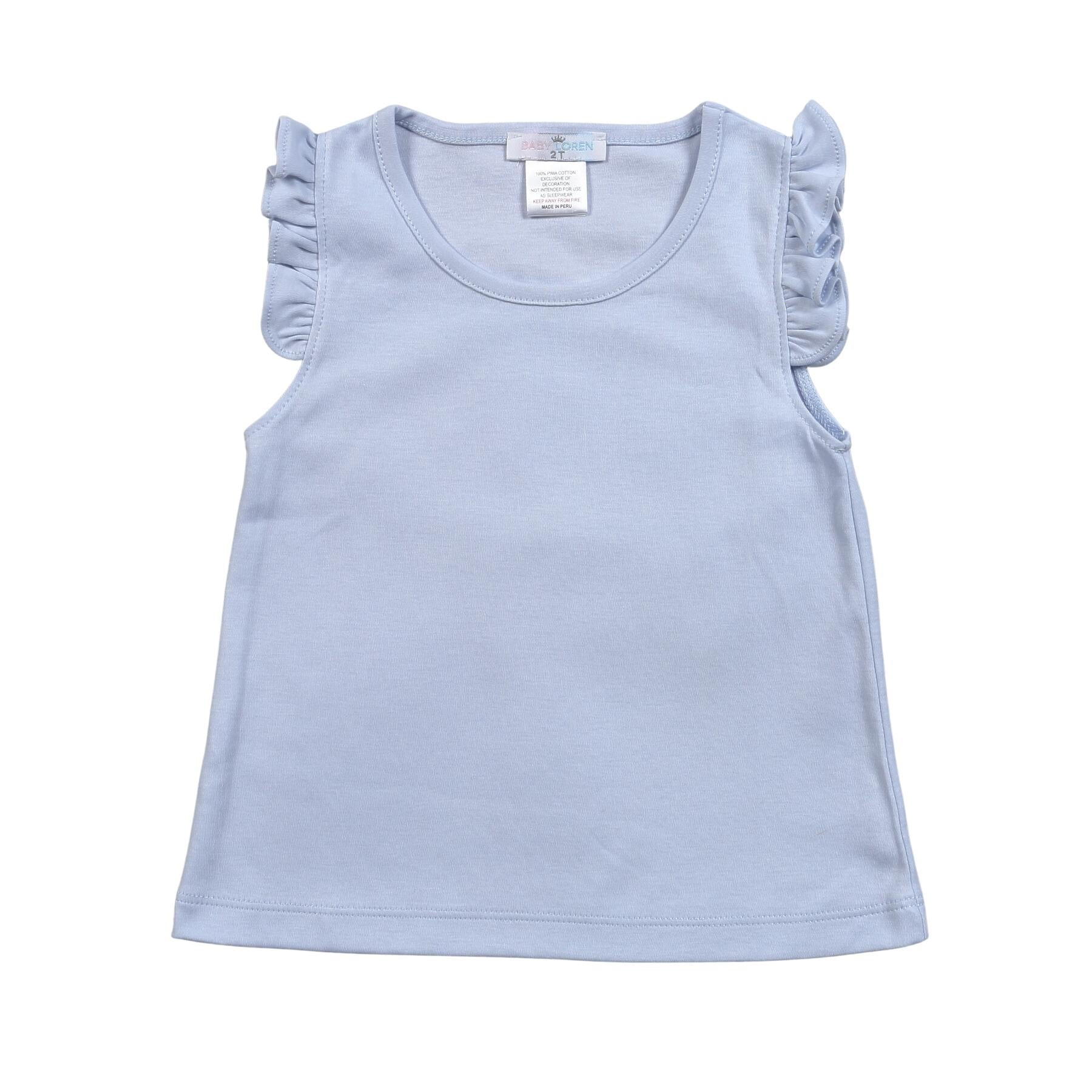 Blue Butterfly Sleeves Top