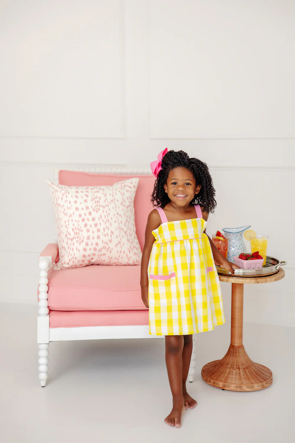 Millie Day Dress - Seaside Sunny Yellow Chattanooga Check