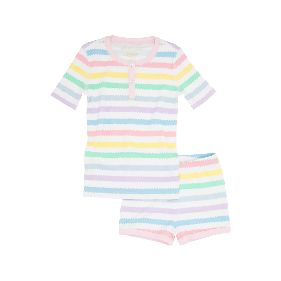 Sara Jane's Short Set - Wellington Wiggle Stripe