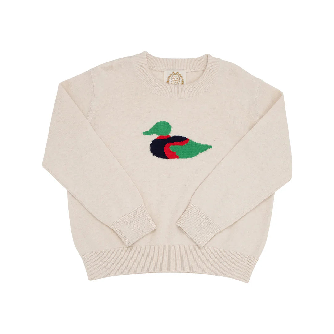 Isaac's Intarsia Sweater - Sandy Springs Duck