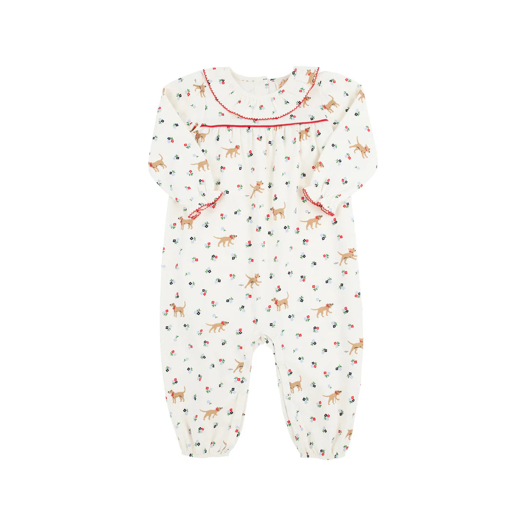 Long Sleeve Ramona Ruffle Romper - Mae Park Mini Floral