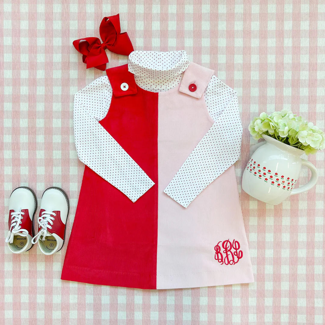 Katie Anne Colorblock Jumper - Richmond Red/Palm Beach Pink