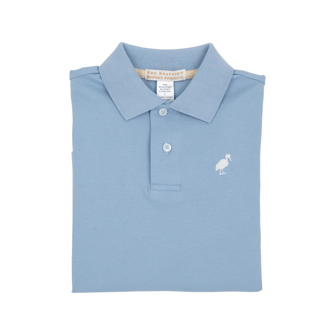 Prim and Proper Polo LS - Barrington Blue
