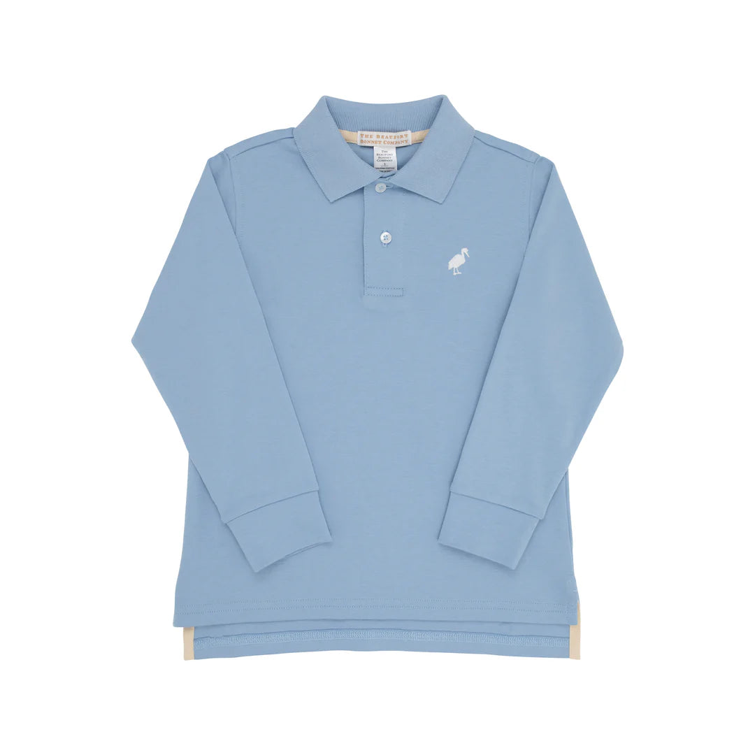 Prim and Proper Polo LS - Barrington Blue