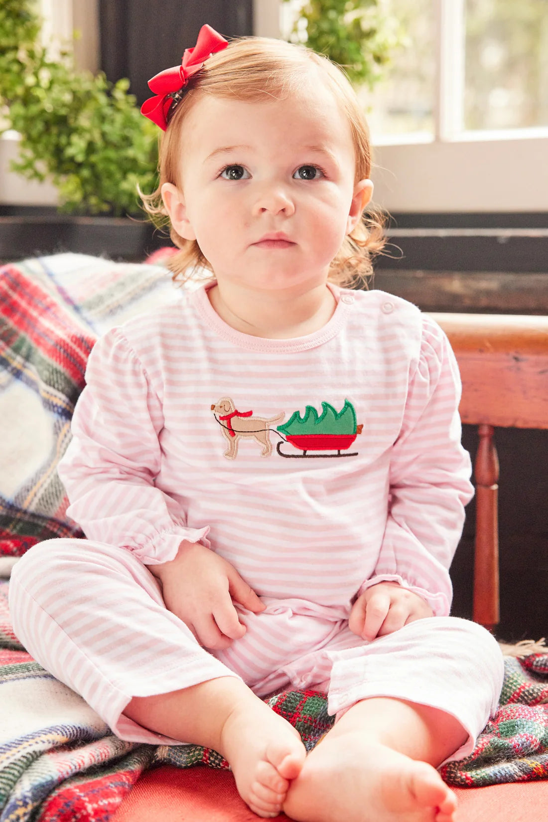 Applique Ruffled Romper - Holiday Lab