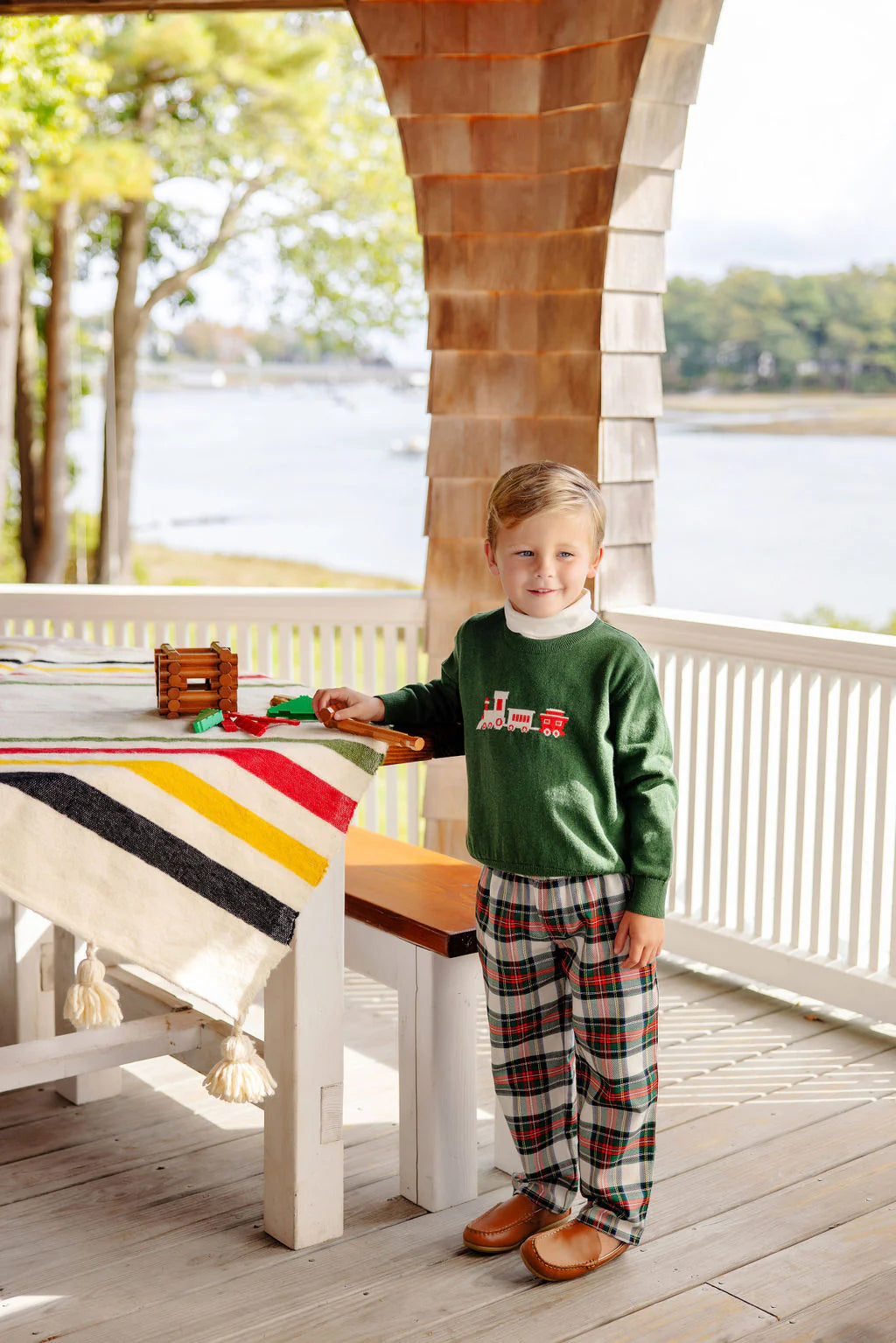 Isaac's Intarsia Sweater - Train