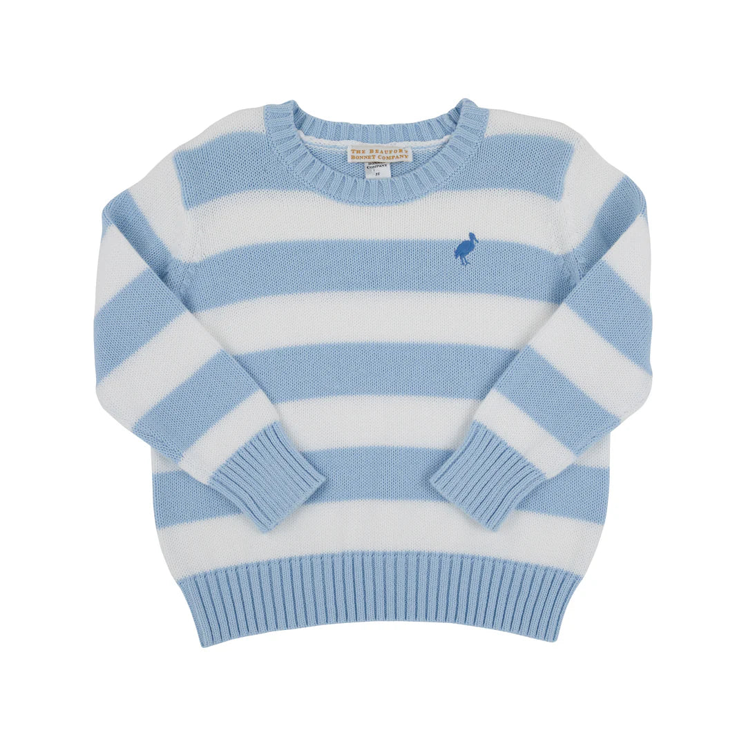 Isaac's Sweater - Beale Street Blue Stripe