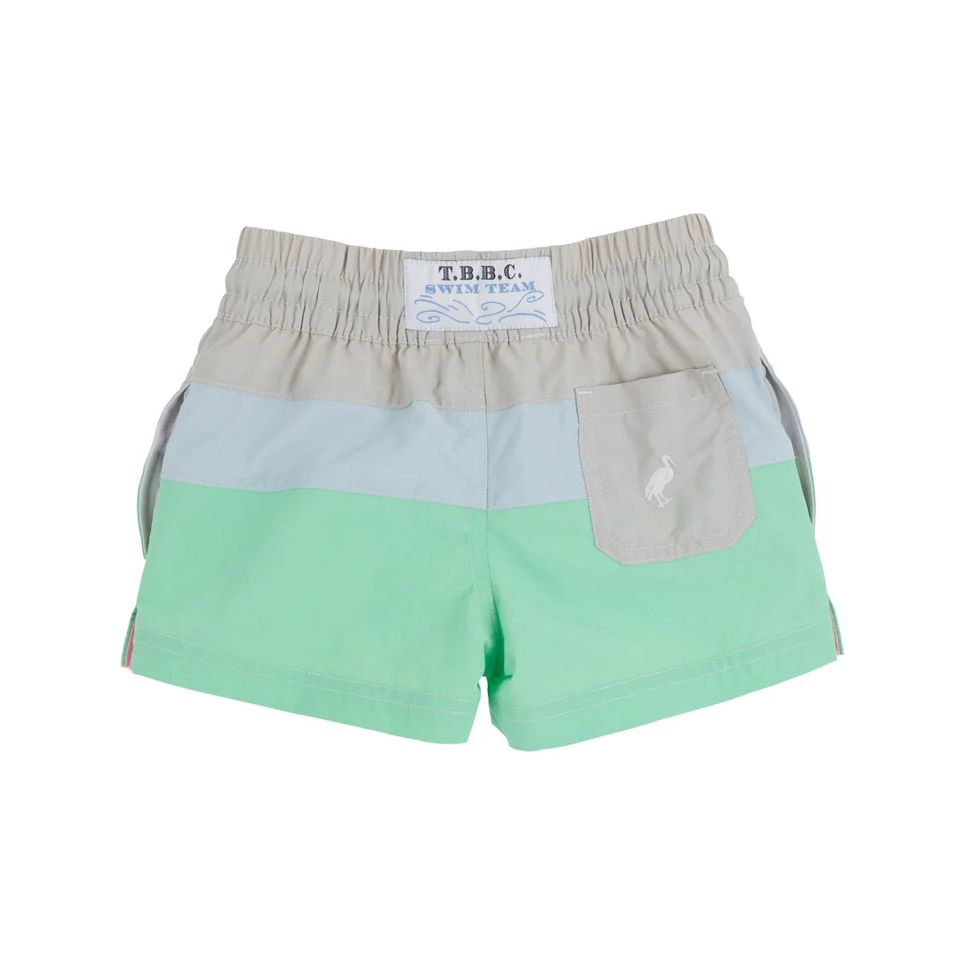Country Club Colorblock Trunk - Sandy Springs Stone