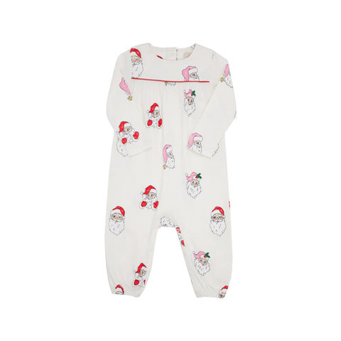 Long Sleeve Penny's Playsuit - Dear Santa (Red and Pink/Richmond Red)