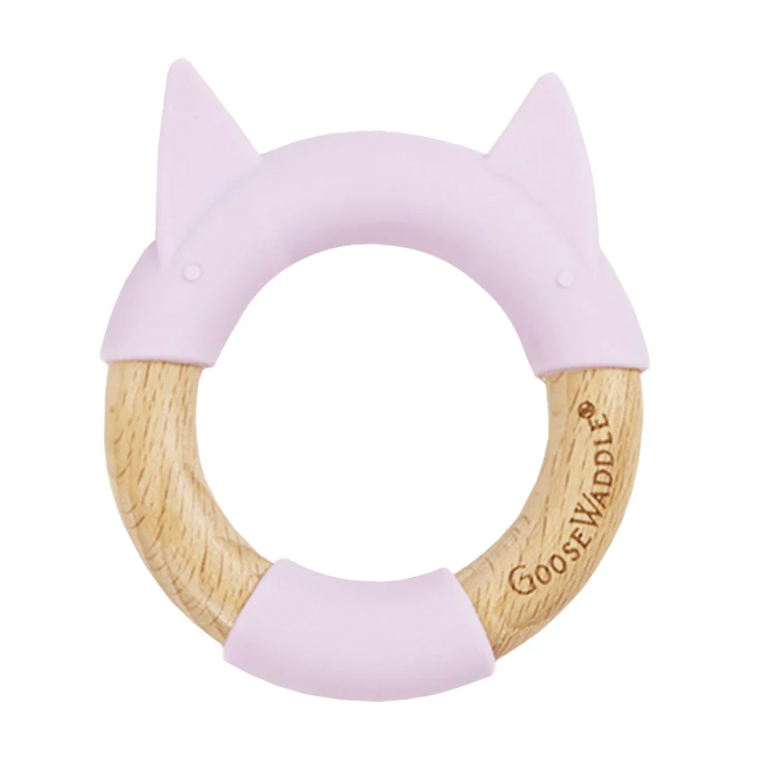Goosewaddle Silicone & Wood Teether