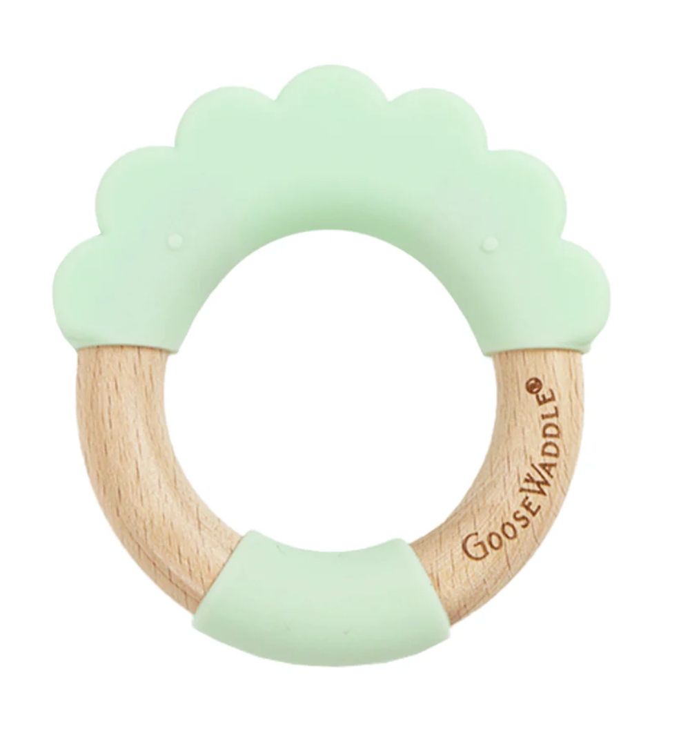 Goosewaddle Silicone & Wood Teether