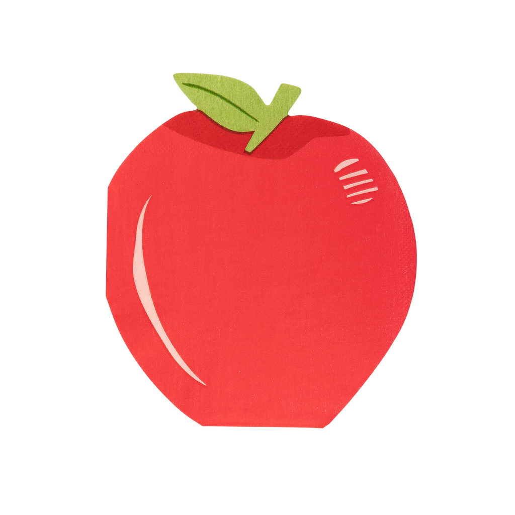 Apple Shaped Napkin – LITTLE PALMETTO PEARL