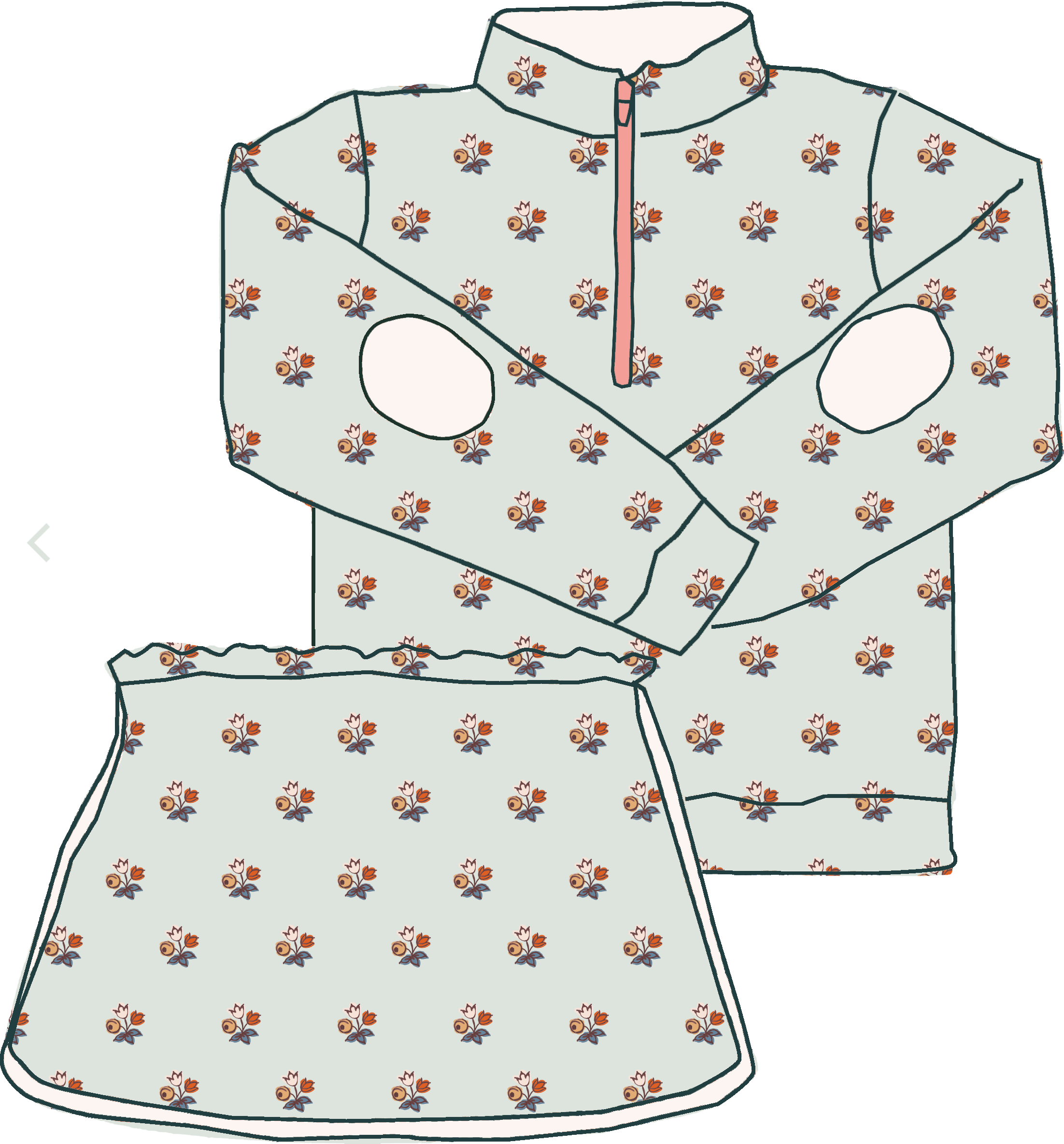 Kitt Set - Petite Posy/ Ivory