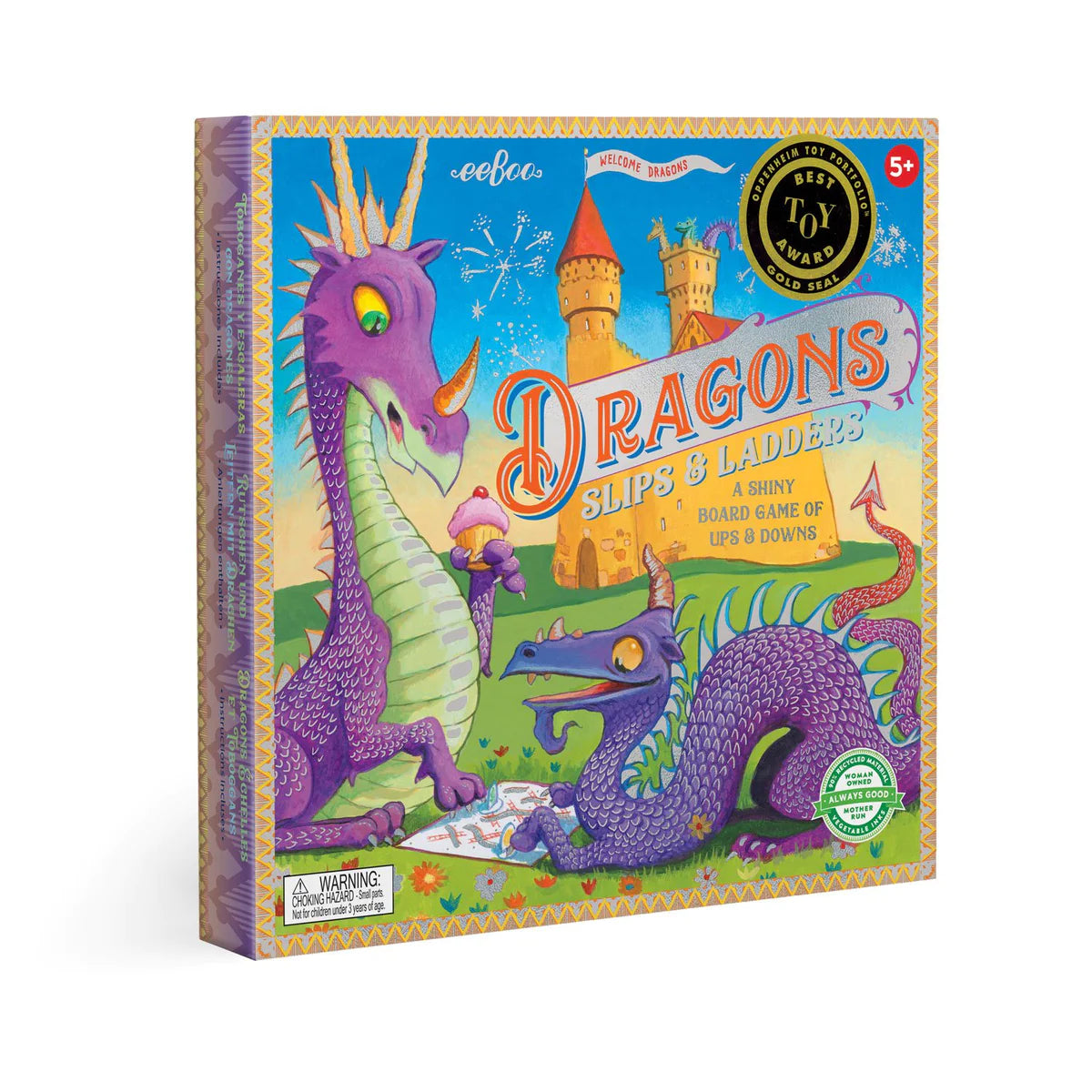 Dragon Slips and Ladders Board Game