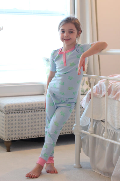 Sara Jane's Short Sleeve Set - Pearl's Turtle Parade